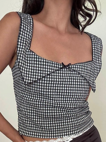 GINGHAM & GRACE TOP